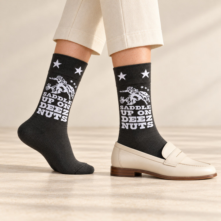 Saddle Up on Deez Nutz Socks — On Foot Women