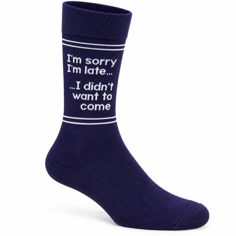 Sorry I'm Late, I Didn't Want to Come Socks