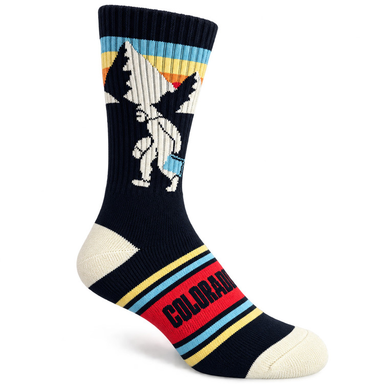 Bigfoot Colorado Socks for Men, Sasquatch Mountain Crew Socks