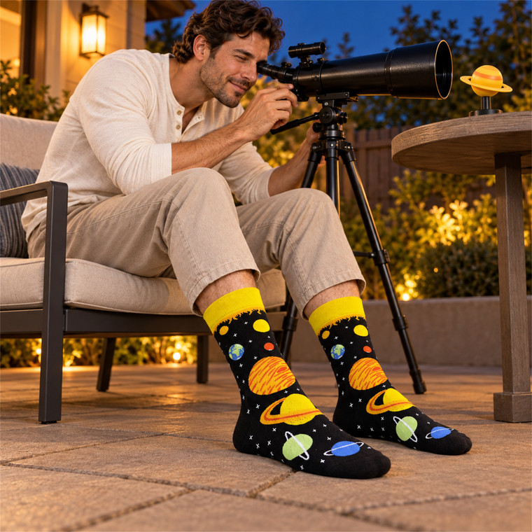 Way Solar System Solar System Dress Socks For Men | Space Socks | SockEm
