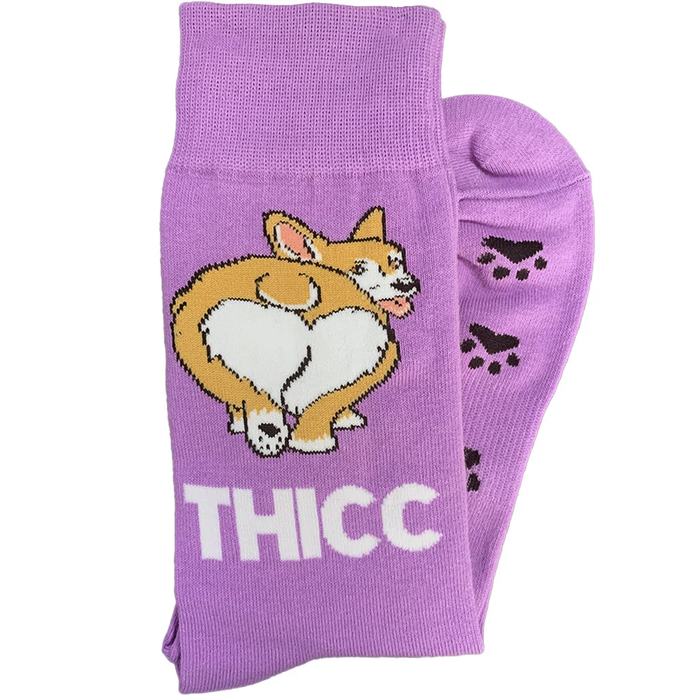 Wonderfully weird socks campaign image — original product photograph on a colored card