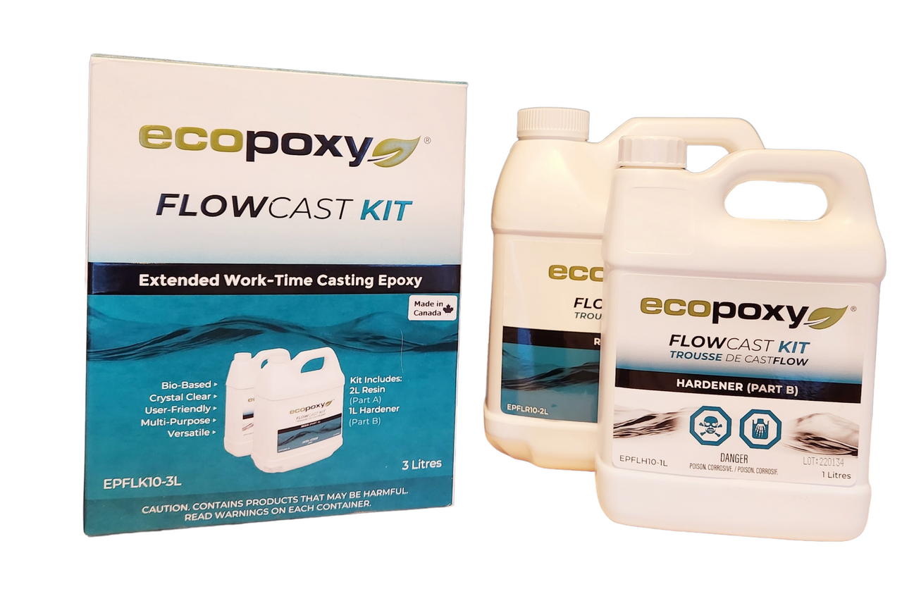 Ecopoxy Flowcast (3L) C/W Mixing KIT