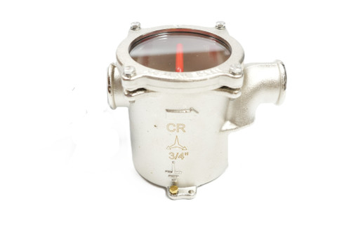 Water strainer 3/4" BSP DZR clear top