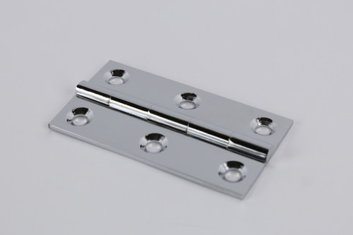 Hinge butt chromed brass 3" x 1 5/8"