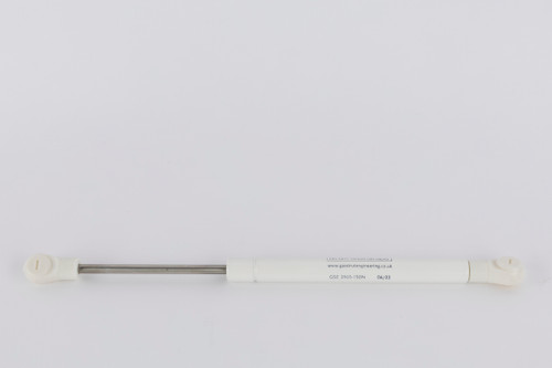Gas Strut 150N White Powder Coated