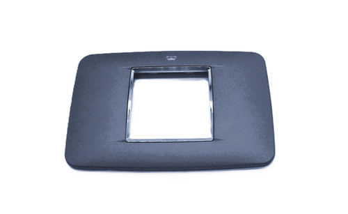 Vimar 2G (3G width) Matt Titanium with logo