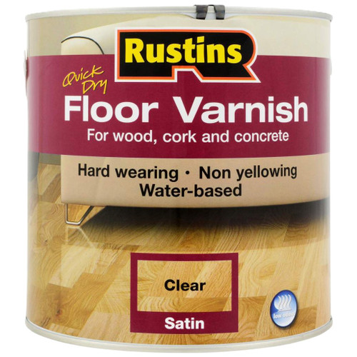 Varnish Floor Rustins 5TR Satin Acrylic