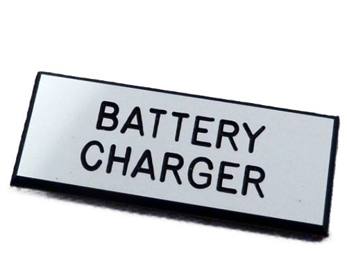 Tally Black on White Battery Charger