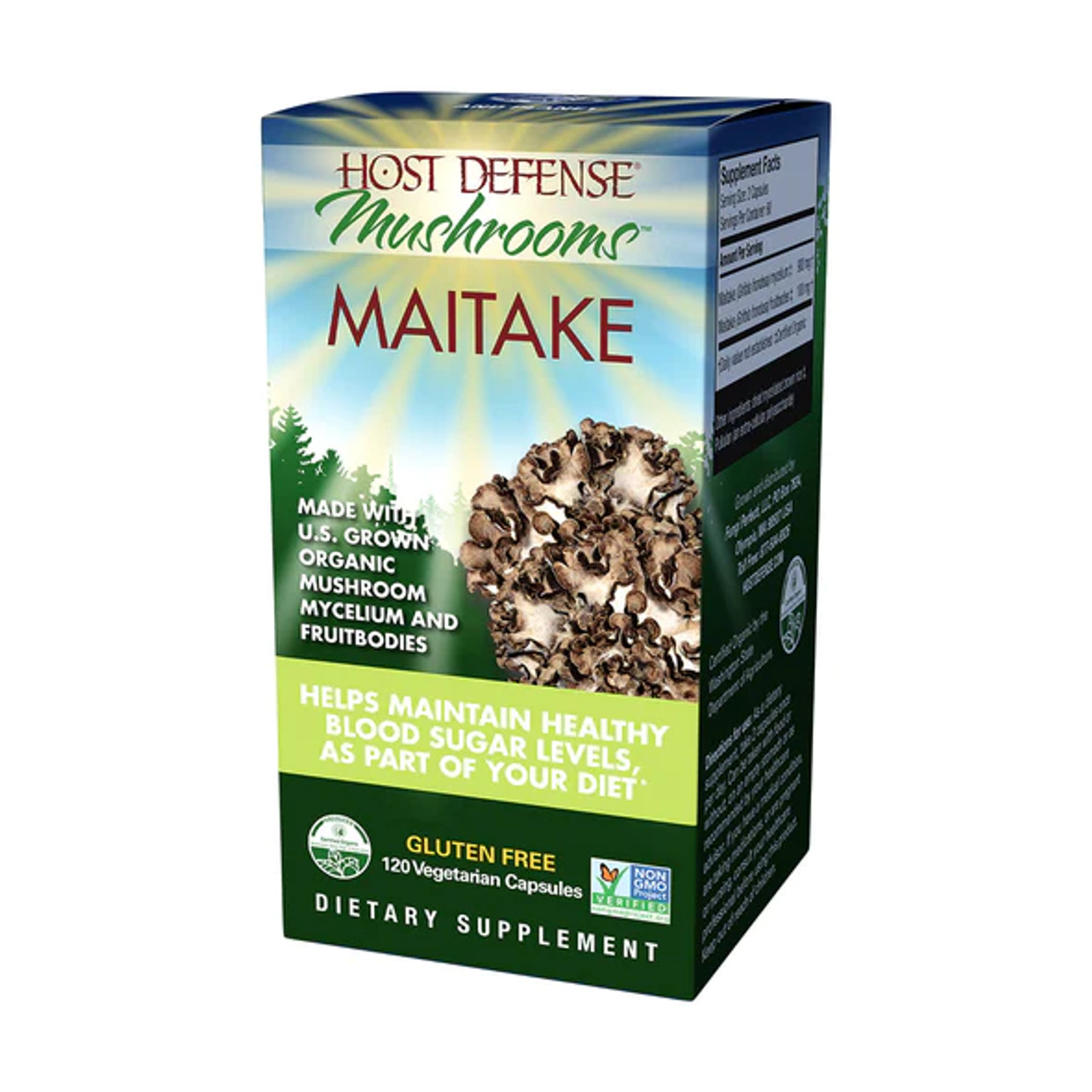 Organic Maitake 60 capsules, Host Defense
