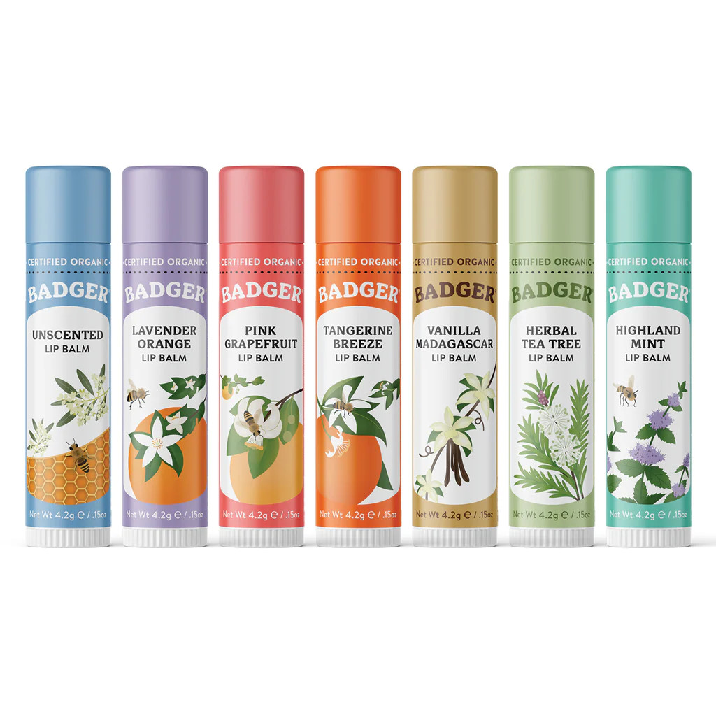 Lip Balms, Badger Balm