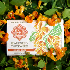Jewelweed Chickweed Soap - 3.8 oz, Four Elements Herbals Jewelweed Chickweed Soap - 3.8 oz, Four Elements Herbals
