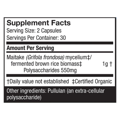 Organic Maitake 60 capsules, Host Defense