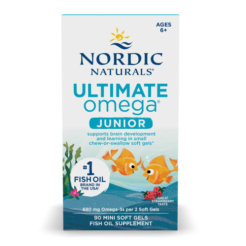 Ultimate Omega Junior Strawberry 90 softgels, Nordic Naturals