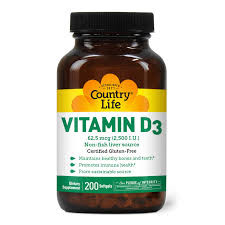 Vitamin D-3 200sg, Country Life