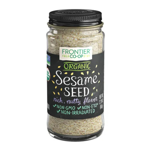 Organic Whole Hulled Sesame Seed 2.29 oz., Frontier