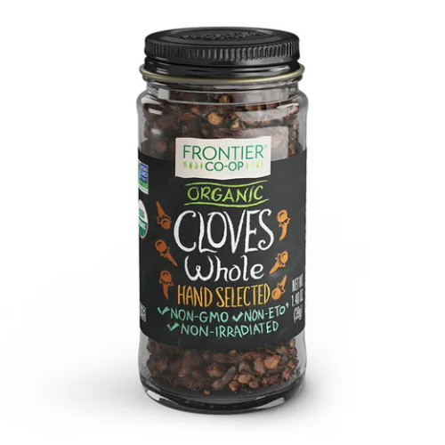 Organic Hand Select Whole Cloves 1.40 oz., Frontier
