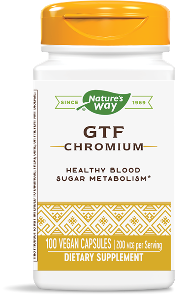 Gtf Chromium 200 Mcg 100 Vegan Caps, Natures Way