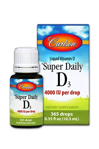 Super Daily D3 4000 IU 0.35 Fl oz Liquid, Carlson Labs
