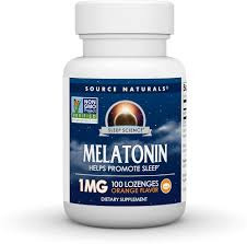 Melatonin Sublingual, 1 mg, Source Naturals