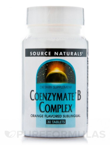 Coenzymate B Complex, Sublingual Orange, 30 Tabs