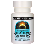 Ultra Chromium Picolinate, 500 Mcg - 60 Tablets