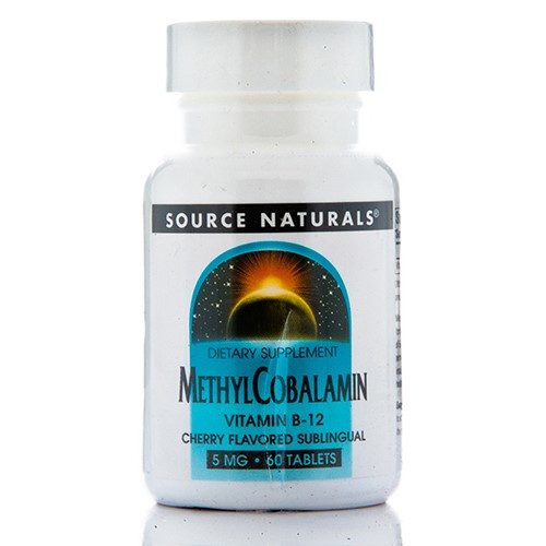 MethylCobalamin Vitamin B-12, Sublingual Cherry 1 Mg - 60 Tablets