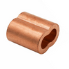 Plain Copper Duplex Sleeves (Oval Cable Ferrules)