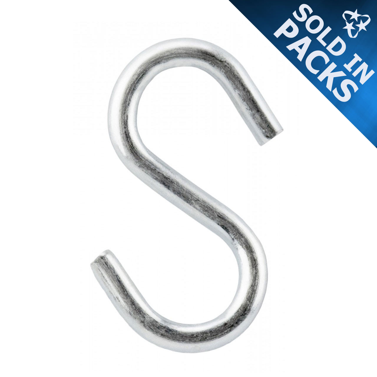 304 Stainless Steel S-Hooks - (SOLD IN PACKS)