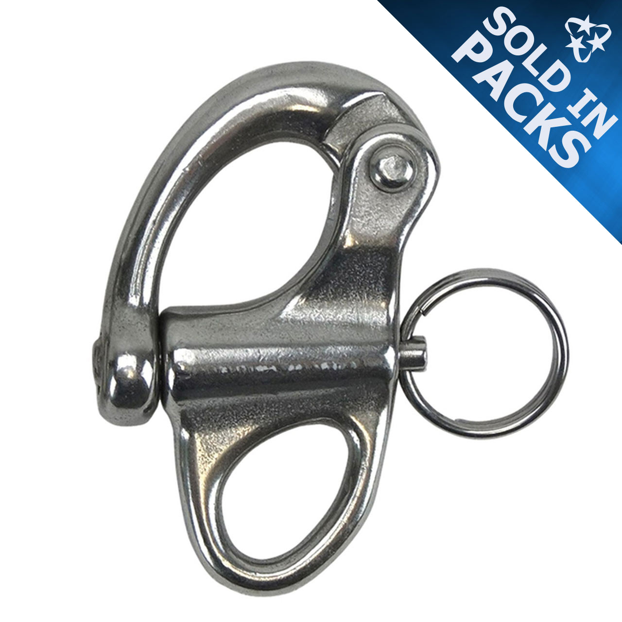 316 Stainless Steel Fixed Eye Snap Shackles by DuraBrite - Rigging & Marine