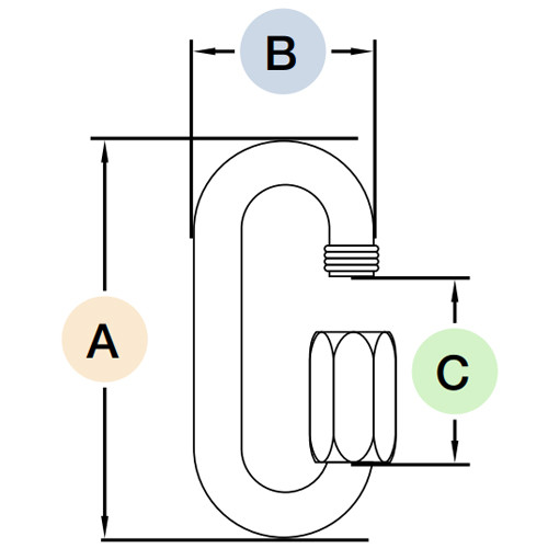 316 Stainless Steel Quick Link by DuraBrite Chain Link Connectors U