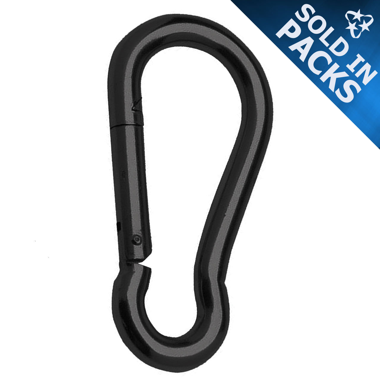 Aluminium snap hook 86 mm, strength 400 kg