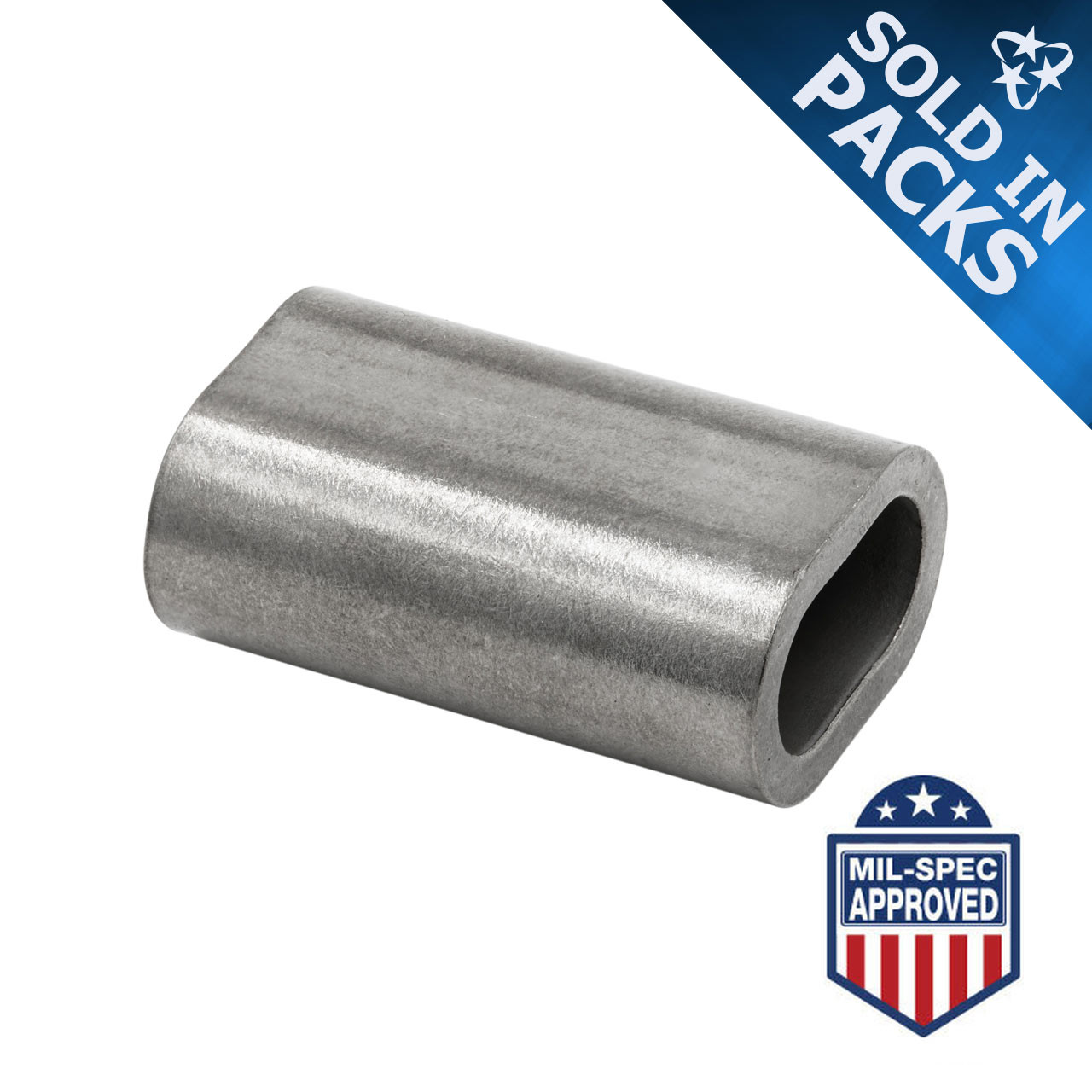 Stainless Steel Swage Sleeves SwageRight Oval Cable Ferrules U.S