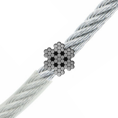 7x7 | Vinyl Coated Stainless Steel Wire Rope (Aircraft Cable)
