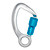 Twist Lock Aluminum Carabiner w/ Captive Eye