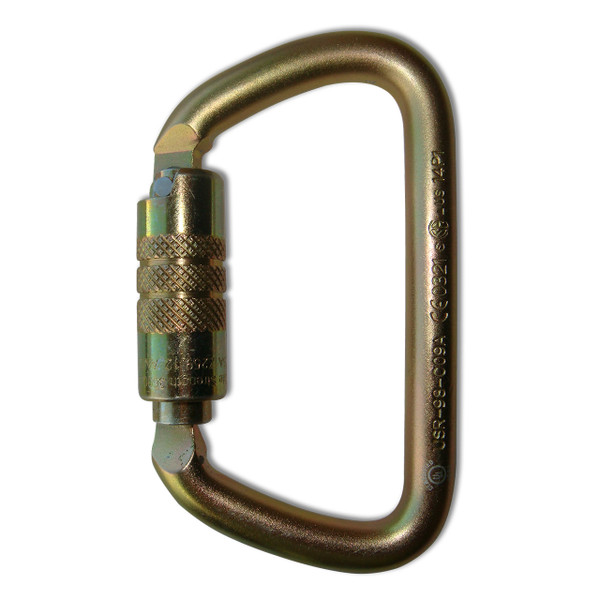 Twist Lock Large D Steel Carabiner