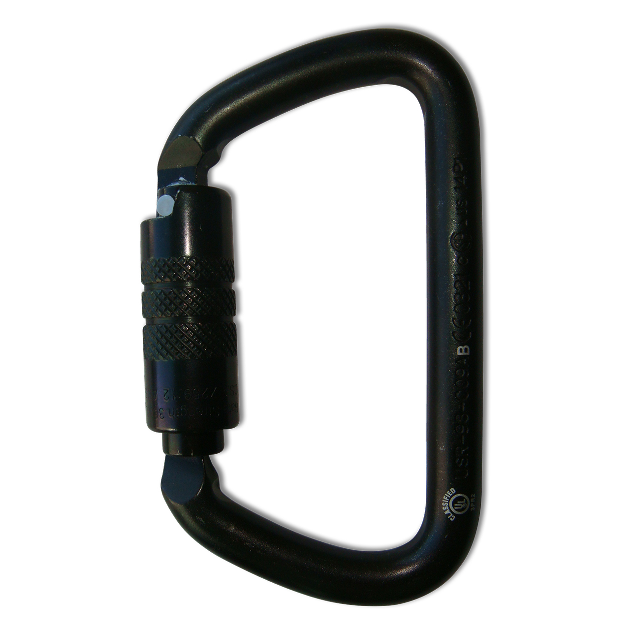 NFPA Large D Carabiner - Twist Lock (Black) - Climbing Carabiners