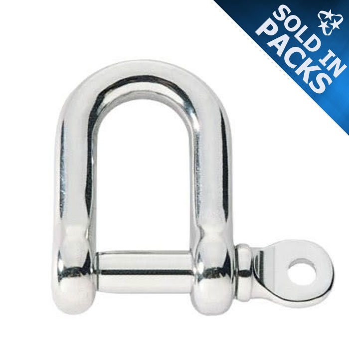 316 Stainless Steel Bow Shackles By Durabrite Rigging Marine U S Rigging Supply