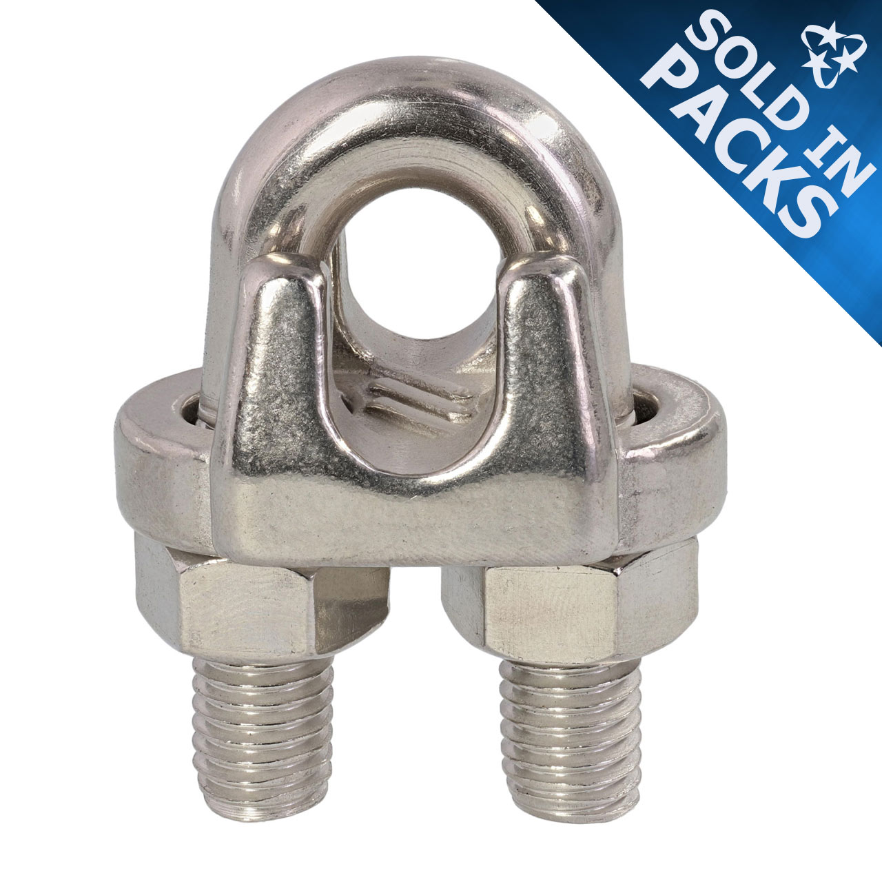 316 Stainless Steel Wire Rope Clips - DuraBrite Rope Clamps & U