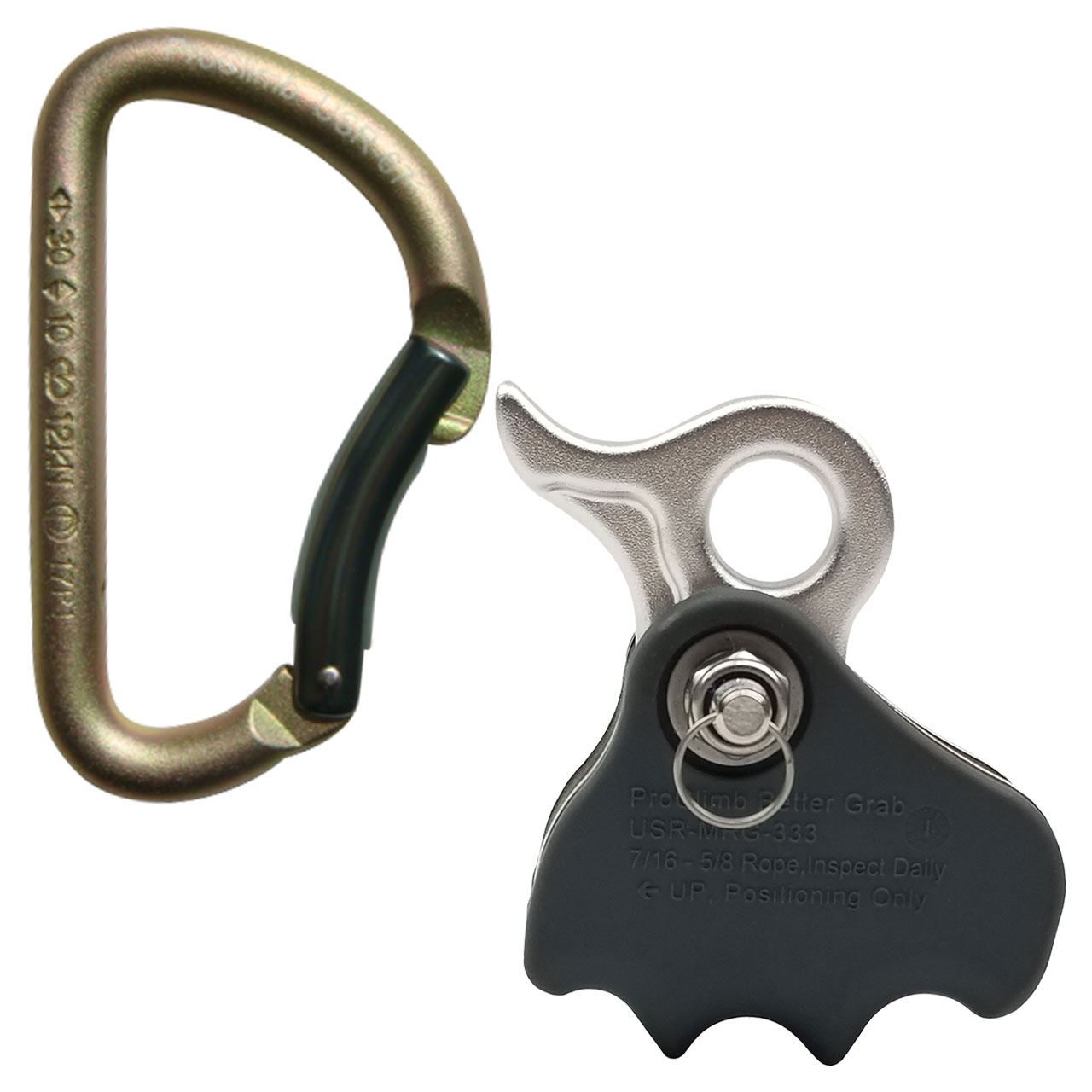 NFPA Large D Carabiner - Twist Lock (Black)