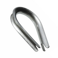 1/4 REG ZINC WIRE ROPE THIMBLE BLACK AN100-8