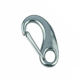 1/4 ZINC PLATED SPRING SNAP HOOK W/ EYELET - WLL 140 LBS