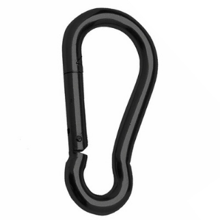 Aluminium snap hook 86 mm - round eye