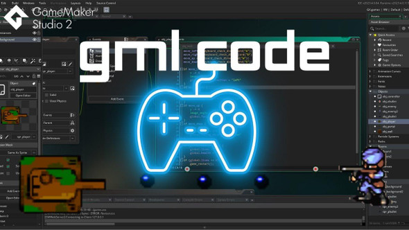  GameMaker Studio Beginner Shooter (Code) 