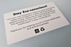 3 x 5 - 100% Recycled Notecards - 80# White - Custom Printed (Algae) - 2 Sided