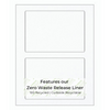 100% Recycled White Sheet Labels on Zero Waste Liner