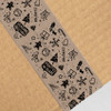 Algae Printed Holiday Icons - Reinforced Kraft Paper Water-Activated Tape - 2.75" x 450 ft
