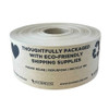 Printed "Thoughtfully Eco-Friendly" Packaging Tape - Sustainable Packaging Tape - Water Activated Tape