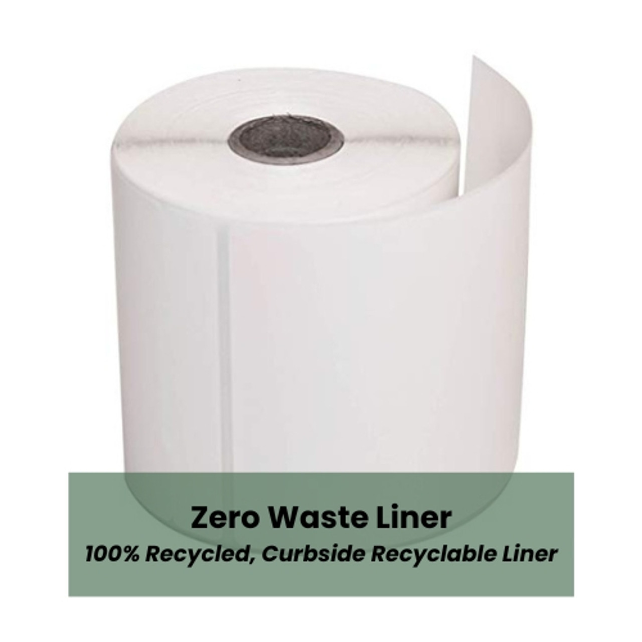 Direct Thermal Label on Zero Waste Liner, 4 x 6