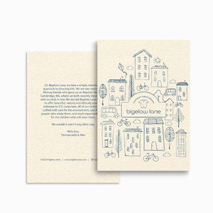 4.25 x 5.5 - 100% Recycled Notecards - 80# Gypsum - Custom Printed (Color) - 2 Sided