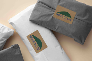 4x3.3" Rectangle Stickers - Sheets - Kraft